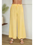FRINGE HEM COTTON PANT