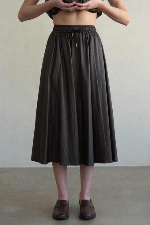 BRADLEY FAUX LEATHER SKIRT