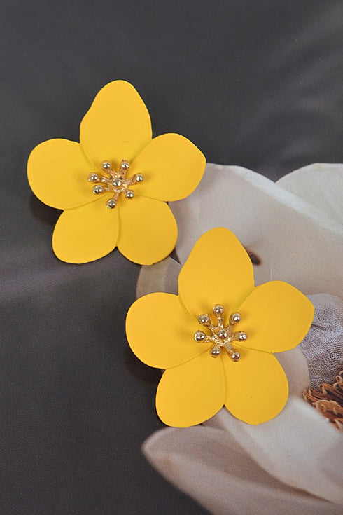 COLORFUL FLOWER EARRING