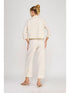 CROPPED LINEN BLAZER