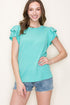 AMY RUFFLE SLEEVE TOP