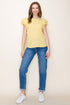 AMY RUFFLE SLEEVE TOP