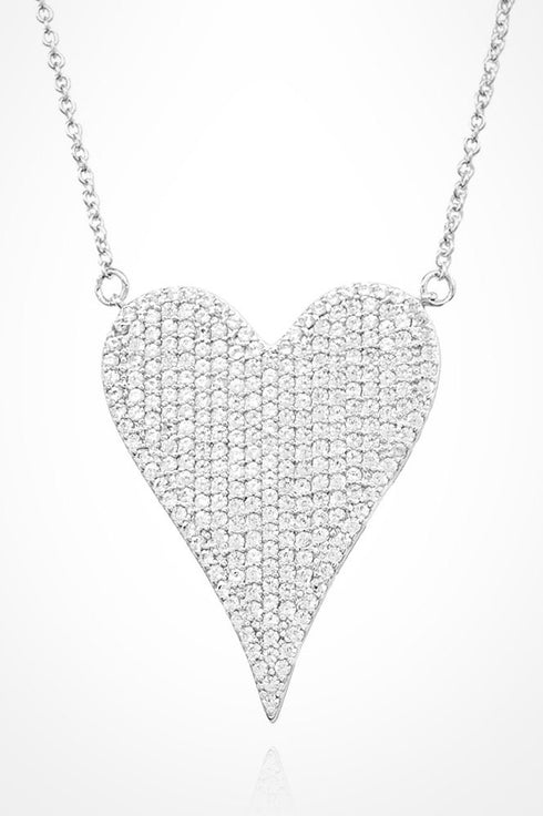 14K PLATED HEART NECKLACE