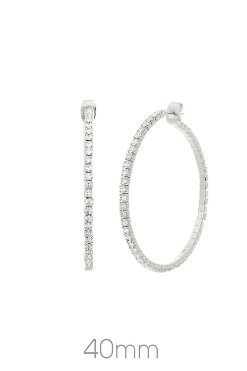 CRYSTAL HOOPS