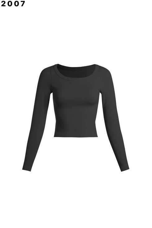 RIBBED WIDENECK LONGSLEEVE