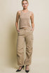 OPEN KNIT CROP TANK