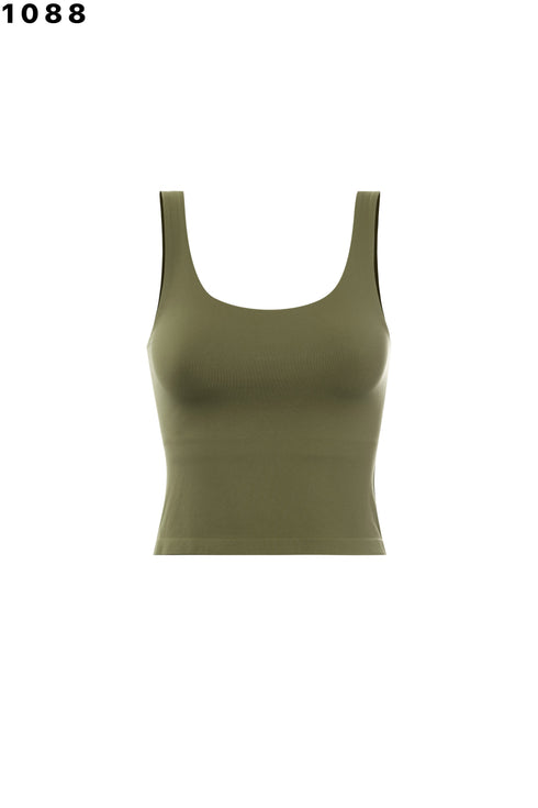 SCOOPNECK SKINNY CROP TANK