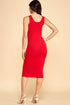 RIBBED TANK MIDI DRESS