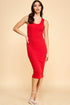RIBBED TANK MIDI DRESS
