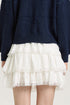 ADELINE TIERED LACE TRIMMED SKIRT