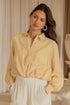 DAISY BUBBLE HEM BUTTON TOP