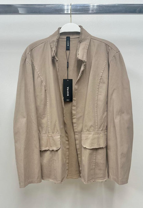 DENIM FRINGE HEM JACKET