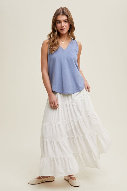 V-NECK BASIC TANK TOP