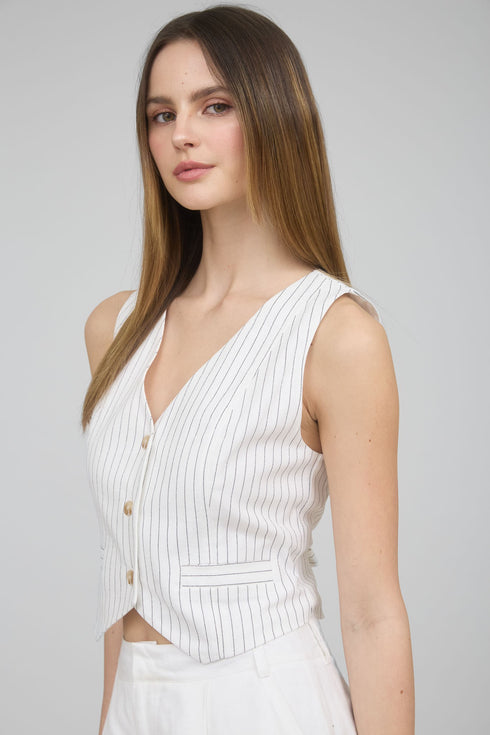 CHIC PINSTRIPE VEST