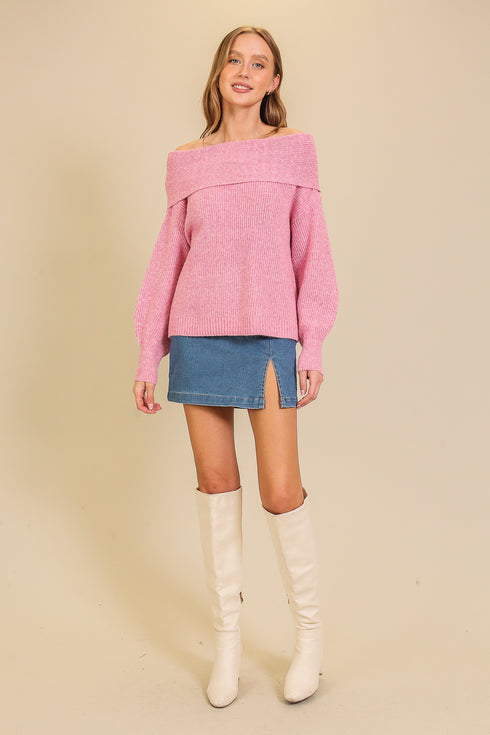 COZY OFF SHOULDER SWEATER