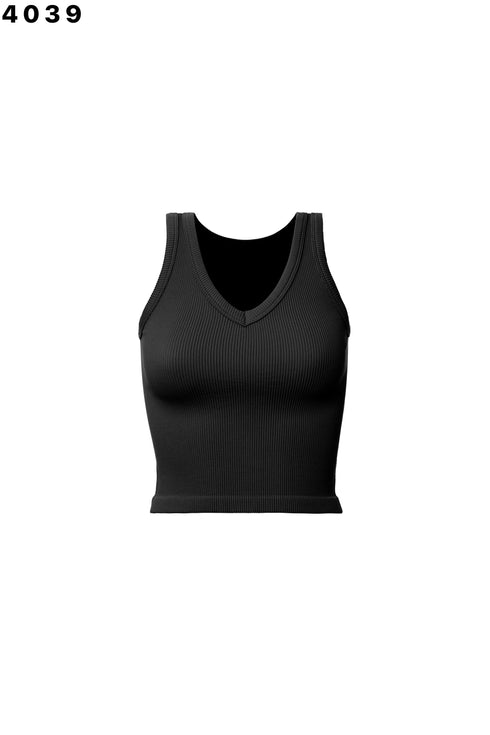 RIB V-NECK TANK