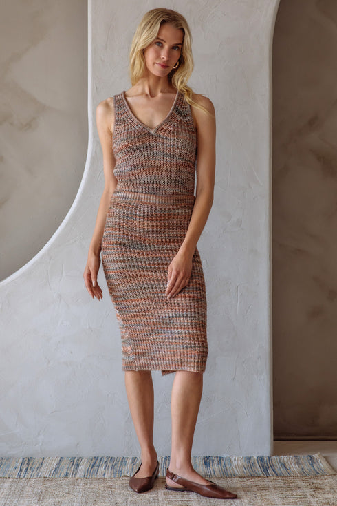 AUTUMN GOLD KNIT SKIRT