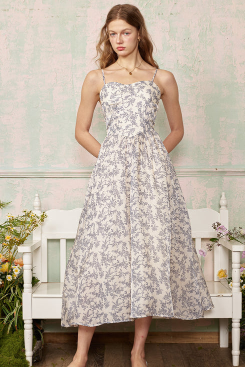 TEA TIME SHIMMER TOILE DRESS