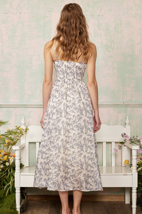 TEA TIME SHIMMER TOILE DRESS