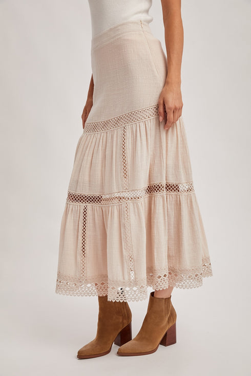BOHEMIAN TEXTURED SKIRT