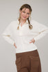 EXPOSSED KNIT POLO TOP
