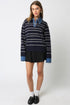DENIM CONTRAST SWEATER