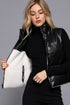 REVERSIBLE FAUX LEATHER VEST