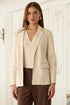 FAUX LEATHER BLAZER