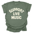 SUPPORT LIVE MUSIC TEE