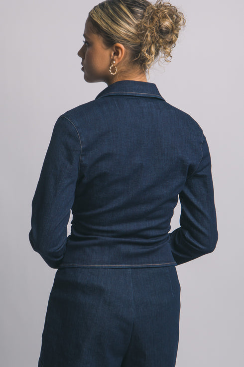 VERA GOLD BUTTON TOP