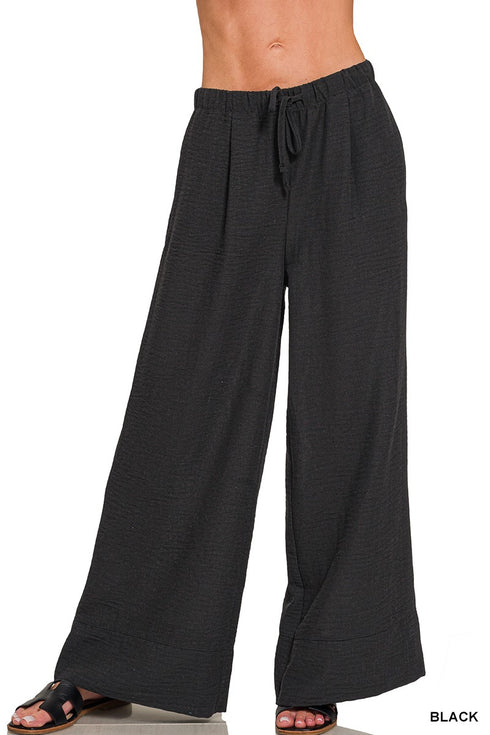 WOVEN DRAWSTRING PANT