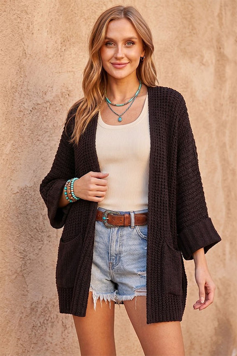 COZY OPEN FRONT CARDI