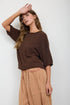 RAW EDGE BOXY SWEATER