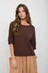 RAW EDGE BOXY SWEATER
