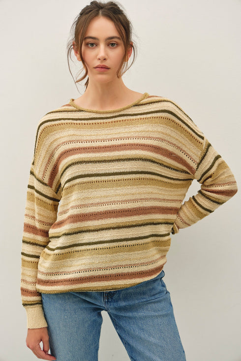 AUTUMN STRIPE SWEATER
