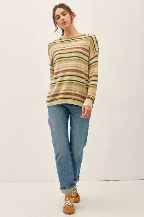 AUTUMN STRIPE SWEATER