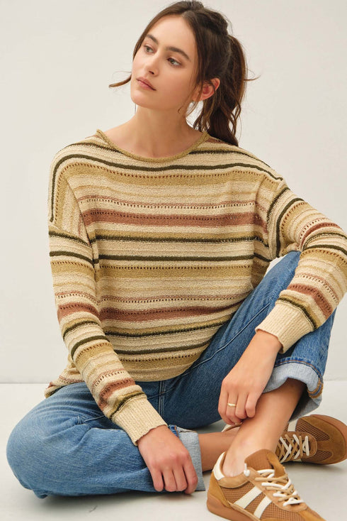AUTUMN STRIPE SWEATER