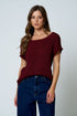 RELAXED SHORT SLEEVE SWEATER