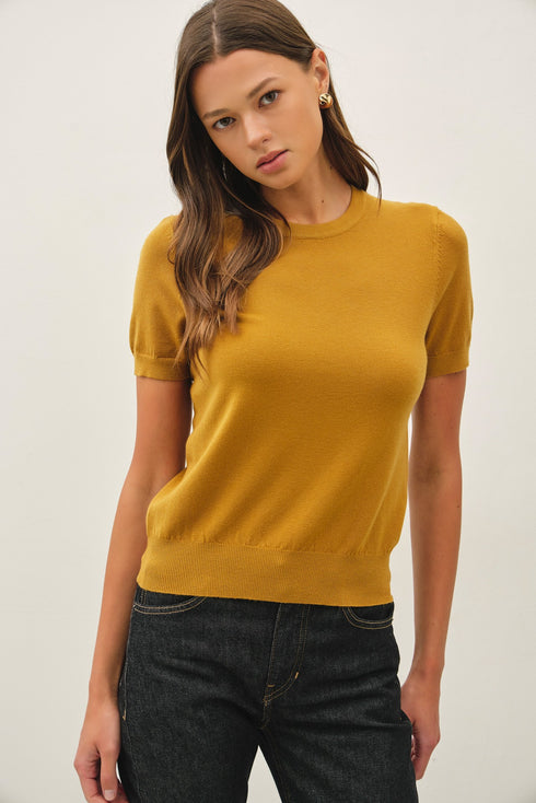 ROWAN SHORTSLEEVE SWEATER TOP
