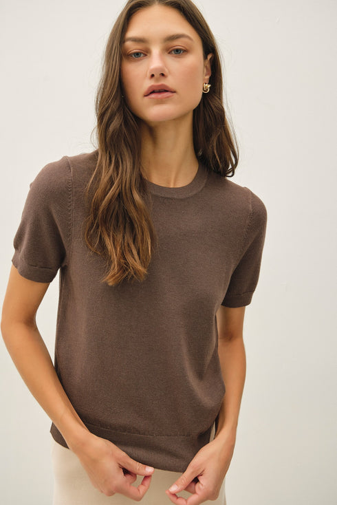 ROWAN SHORTSLEEVE SWEATER TOP