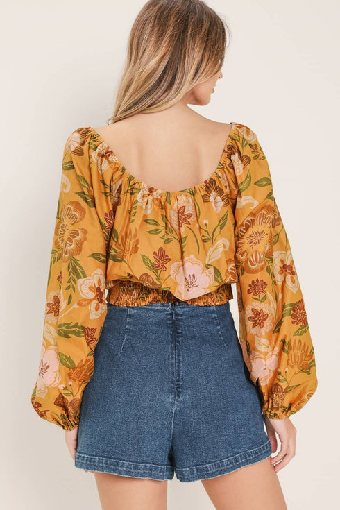 AUTUM FLORAL TOP