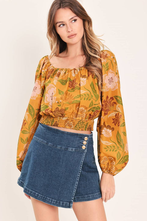 AUTUM FLORAL TOP