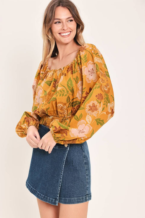 AUTUM FLORAL TOP