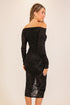 BURNOUT VELVET DRESS