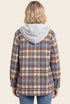 TERRY HOODED PLUSH SHACKET