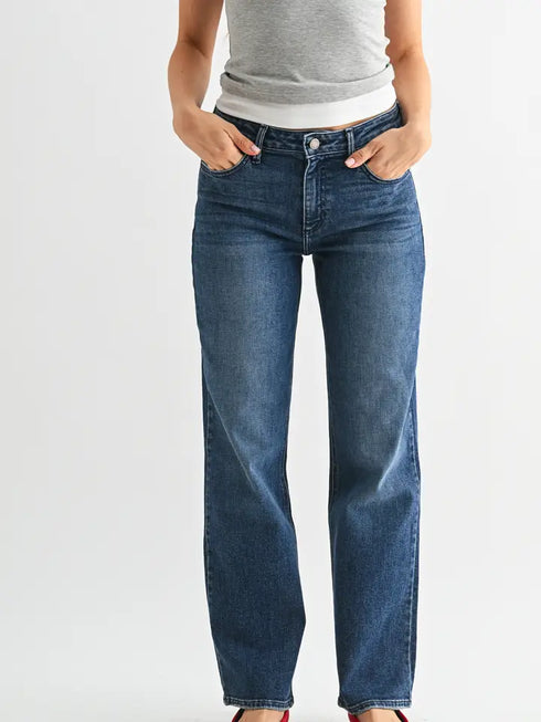 STRETCH STRAIGHT DENIM
