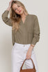 SPLIT ROUND NECK SHIRT