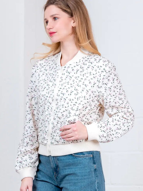DAHLIA FLORAL BOMBER