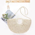 FAUX STRAW HANDLE BAG