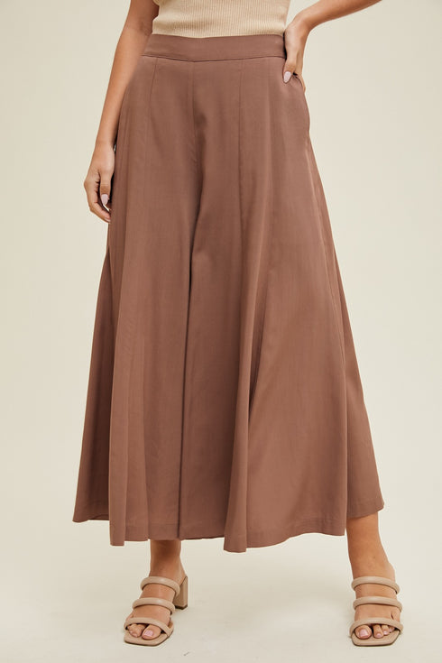 WIDE LEG CAPRI PANTS